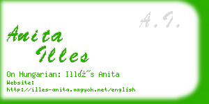 anita illes business card